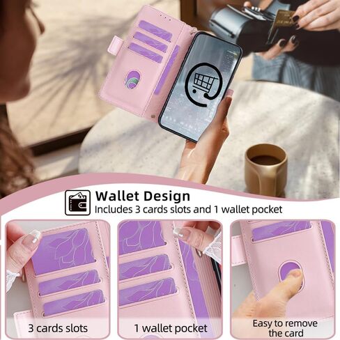 Asuwish Phone Case for Motorola Moto G Stylus 5G 2022 Wallet Cover with Tempered Glass Screen Protector and RFID Blocking Wrist Strap Flip Credit Card Holder Slot Cell XT2215-1 XT2215-4 XT2215DL Pink in Saudi Arabia