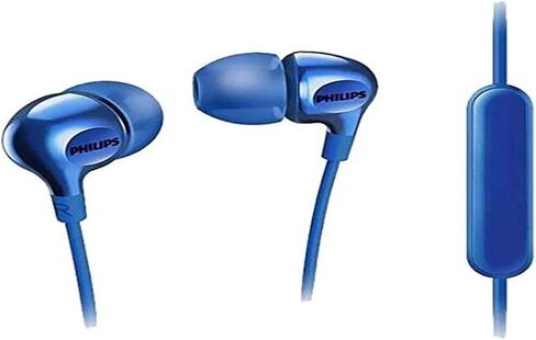 PHILIPS Big Bass in Ear Headphones with Mic - Black (SHE3555BK/27) in Saudi Arabia