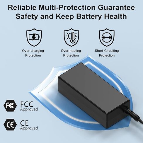 شاحن كمبيوتر محمول USB C عالمي بقدرة 65 وات، بديل لشاحن Chromebook بقدرة 45 وات لأجهزة Lenovo Thinkpad/Yoga، HP Spectre، Dell Chromebook 3100، Latitude 5420، Asus Acer Samsung Google Series Type C سلك طاقة للكمبيوتر in Kuwait