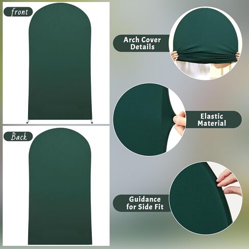 Purple Arch Cover 7.2FT Polyester Fitted Wedding Arch Stand Covers Round Top Chiara Arch Covers Stretchy Backdrop Cover for Birthday Party Ceremony Banquet Decoration in Saudi Arabia