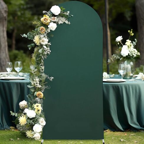 Purple Arch Cover 7.2FT Polyester Fitted Wedding Arch Stand Covers Round Top Chiara Arch Covers Stretchy Backdrop Cover for Birthday Party Ceremony Banquet Decoration in Saudi Arabia