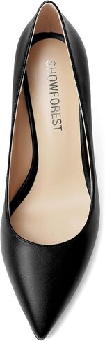 Womens Party Slip On Pointed Toe Matte Sexy Stiletto High Heel Pumps Shoes 3.3 Inch in Saudi Arabia