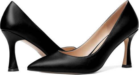 Womens Party Slip On Pointed Toe Matte Sexy Stiletto High Heel Pumps Shoes 3.3 Inch in Saudi Arabia