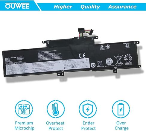 بطارية كمبيوتر محمول L17L3P53 L17M3P55 متوافقة مع Lenovo ThinkPad L380 Yoga L390 Yoga Serie Notebook 01AV482 SB10K97626 01AV481 SB10K97625 L17C3P53 01AV483 SB10K97627 11.1V 45Wh 4050mAh in Saudi Arabia