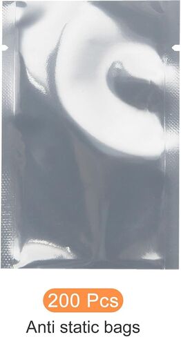 Anti Static Bags ESD Shielding Bags Reusable, [for Electronic Device GPU Hard Drive SSD HDD Motherboard] - 2.5x6inch/200pcs in Saudi Arabia
