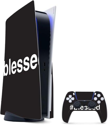 MightySkins Gaming Skin for PS5 / Playstation 5 Bundle - Biohazard | Protective Viny wrap | Easy to Apply and Change Style | Made in The USA in Saudi Arabia