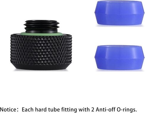 G1/4" Thread Adapters For Rigid Tube Water Cooling,OD14mm 4 PCS Tube Fitting Water Cooling Kit in Kuwait