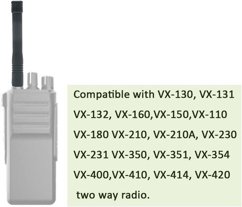 UHF 400-470MHz Stubby Antenna for Yaesu Vertex VX-160 VX-180 VX-150 VX-130 VX-400 VX-110 VX-410 VX-420 VX-414 VX-424 VX-428 VX-600 VX-820 VX-920 VX-970 Walkie Talkie Two Way Radio 4Pack in Saudi Arabia