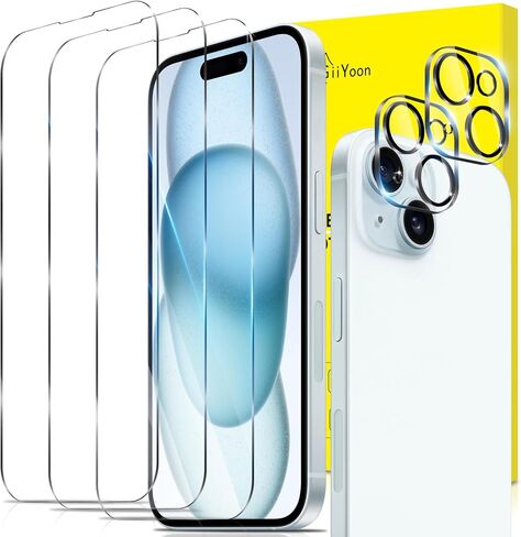 2+3 Pack Screen Protector for iPhone 14 Pro Max with 3 Pack Tempered Glass Screen Protective Film and 2 Pack Camera Lens Protector [9H Hardness] [Bubble Free] Protective Film in Kuwait