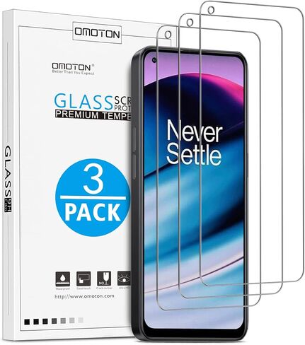واقي شاشة OMOTON [3 عبوات] متوافق مع هاتف OnePlus Nord N20 5G، واقي شاشة من الزجاج المقوى - سهل التركيب/صديق للحافظة/لمس حساس 【ليس لـ Nord N200】 in Saudi Arabia