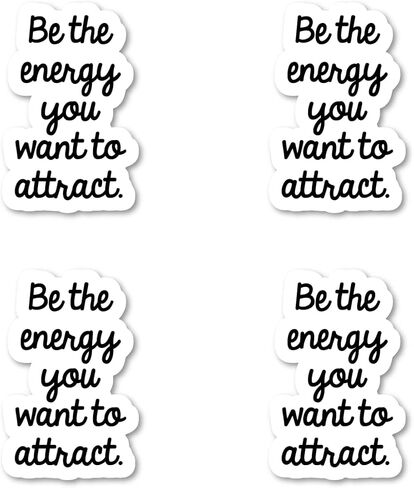 Be The Energy You Want to Attract Sticker Inspirational Quotes Stickers - 2 Pack - Laptop Stickers - 2.5" Vinyl Decal - Laptop, Phone, Tablet Vinyl Decal Sticker (2 Pack) S9358 in Saudi Arabia