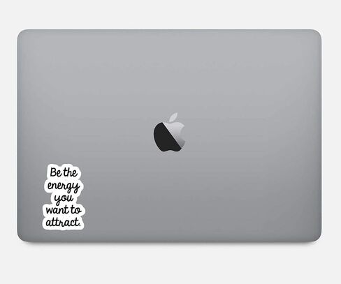 Be The Energy You Want to Attract Sticker Inspirational Quotes Stickers - 2 Pack - Laptop Stickers - 2.5" Vinyl Decal - Laptop, Phone, Tablet Vinyl Decal Sticker (2 Pack) S9358 in Saudi Arabia