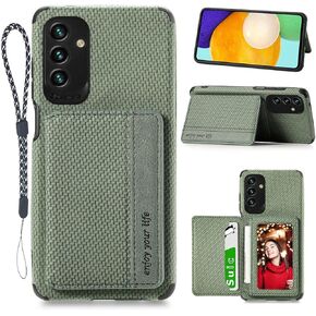 A13 5G Case,Card Holder Wallet with Kickstand for Samsung Galaxy A13 5G Case,RFID Blocking,Camera Protector,PU Leather Shockproof Protective Flip Cover for Galaxy A13 5G Case (Black)