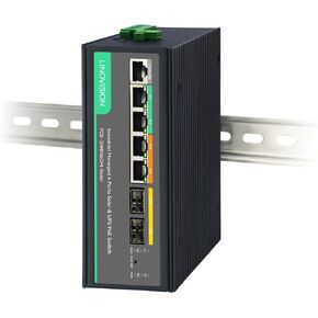 LINOVISION Managed Solar PoE Switch with Built-in MPPT Solar Charge Controller, L2 Management, Remote Battery Monitoring, Non-Stop UPS Power for Up to 4 PoE Camera and PoE 24V Wireless Bridge and AP