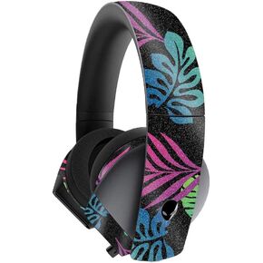 MightySkins Glossy Glitter Skin for Alienware 7.1 Gaming Headset - Neon Tropics | Protective, Durable High-Gloss Glitter Finish | Easy to Apply, Remove, and Change Styles | Made in The USA