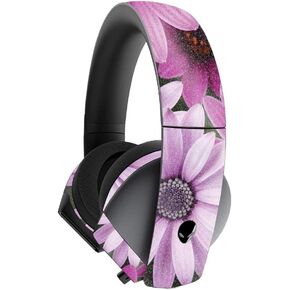 MightySkins Glossy Glitter Skin for Alienware 7.1 Gaming Headset - Hibiscus | Protective, Durable High-Gloss Glitter Finish | Easy to Apply, Remove, and Change Styles | Made in The USA