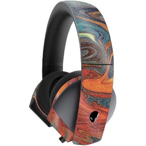MightySkins Glossy Glitter Skin for Alienware 7.1 Gaming Headset - Lava Water | Protective, Durable High-Gloss Glitter Finish | Easy to Apply, Remove, and Change Styles | Made in The USA