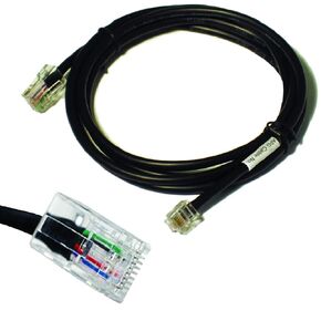 كابل واجهة الطابعة APG | CD-101A-10 | كابل من درج النقود إلى الطابعة | 1 × RJ-12 ذكر - 1 × RJ-45 ذكر | يتصل بطابعات EPSON وStar | طول 10 بوصات in Kuwait