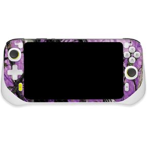 MightySkins Carbon Fiber Skin Compatible with Logitech G Cloud Gaming Handheld - Purple Tree Camo | Protective, Durable Textured Carbon Fiber Finish | Easy to Apply | Made in The USA