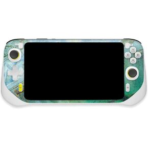 MightySkins Glossy Glitter Skin Compatible with Logitech G Cloud Gaming Handheld - Green Shell | Protective, Durable High-Gloss Glitter Finish | Easy to Apply | Made in The USA