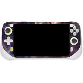 MightySkins Glossy Glitter Skin Compatible with Logitech G Cloud Gaming Handheld - Swirl Galaxy | Protective, Durable High-Gloss Glitter Finish | Easy to Apply | Made in The USA