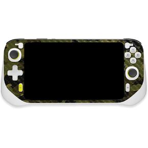 MightySkins Carbon Fiber Skin Compatible with Logitech G Cloud Gaming Handheld - Green Camouflage | Protective, Durable Textured Carbon Fiber Finish | Easy to Apply | Made in The USA