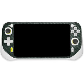 MightySkins Carbon Fiber Skin Compatible with Logitech G Cloud Gaming Handheld - Green Stone | Protective, Durable Textured Carbon Fiber Finish | Easy to Apply | Made in The USA
