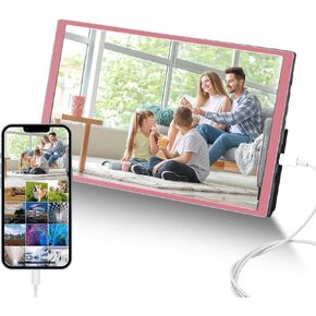 G-STORY 10.1" Digital Picture Frame Portable Monitor for iPhone,3 Hour Built-in Battery, Lightweight one Cable Transform to Large Screen Streaming,Large Digital Photo Frame 1280 * 800