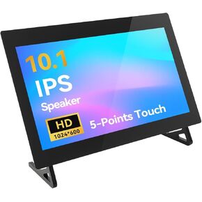 شاشة تعمل باللمس مقاس 10.1 بوصة من SunFounder لشاشة Raspberry Pi، شاشة HD 1024×600، مكبرات صوت مدمجة مزدوجة، مدخل HDMI، متوافقة مع Raspberry Pi 4B 3B+، LattePanda، لوحة كمبيوتر Libre in Kuwait