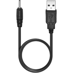USB to DC 2.0mm Cable 3.3ft, USB 2.0 Type A Male to DC 2.0mm x 0.6mm 5 Volt DC Barrel Jack Power Adapter Connector Charging Cable，Used to charge phones, headphones, speakers, toys (Black - 1pc)