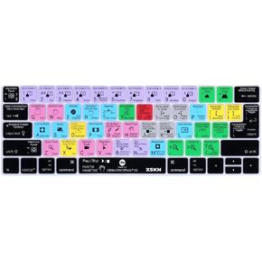 XSKN Adobe After Effects Shortcut Design Keyboard Skin Cover for Touch Bar Models MacBook Pro 13" 15" (Model A1706, A1989, A2159 A1707 A1990), fit US EU Layout Both