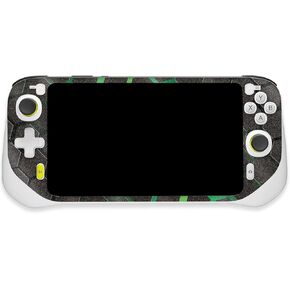 MightySkins Glossy Glitter Skin Compatible with Logitech G Cloud Gaming Handheld - Green Hex | Protective, Durable High-Gloss Glitter Finish | Easy to Apply | Made in The USA
