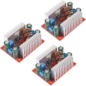 3Pcs DC 400W 15A Step Up Boost Converter Step-up Power Module DC8.5V-50V to DC10V-60V Constant Current Power Supply Voltage Adjustable Module for Electric Products LED Light