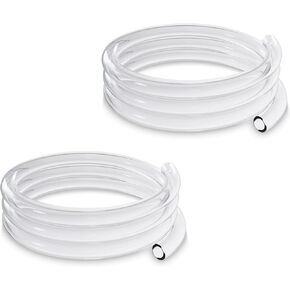 XSPC FLX Tubing 3/8" ID, 1/2" OD, 2 Meters Length, Clear, 2-pack