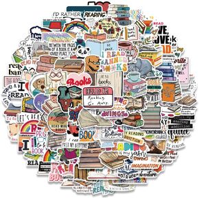 150PCS Love Reading Stickers,Cute Motivational Quote Stickers for Kids Teens Adults and Reading Lovers,Waterproof Vinyl Bookish Decals for Water Bottles Laptop Phone Computer Cup Guitar in Kuwait