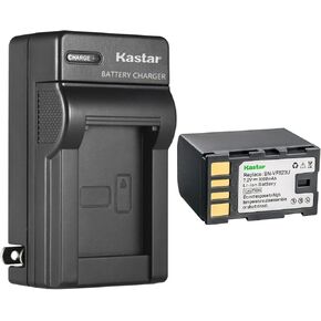 بطارية بديلة من Kastar مكونة من قطعة واحدة وشاحن حائط تيار متردد لـ JVC GZ-HD200R GZ-HD230 GZ-HD260 GZ-HD300 GZ-HD300A GZ-HD300AC GZ-HD300AEK GZ-HD300AUS GZ-HD300B GZ-HD300BEK GZ-HD300BUS GZ-HD300R جي زد-HD300REK in Kuwait