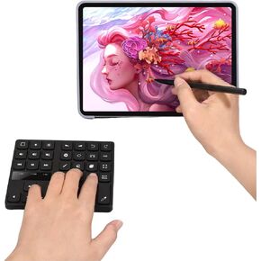 Zopsc Keyboard for Procreate, Keyboard with 35 Shoutcuts, One Handed Ergonomic Keyboard for Procreate and Drawing Shortcuts for , for OS X