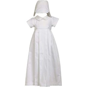 Swea Pea & Lilli 2-piece 100% Cotton White Weaved Romper with Detachable Gown