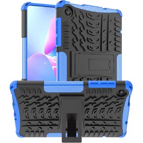 for Lenovo Tab M8 4th Gen Case 2023 Release 8.0 inch Tablet (TB-300FU / TB-300XU),Kickstand Heavyduty Armor Defender Cover (Blue)