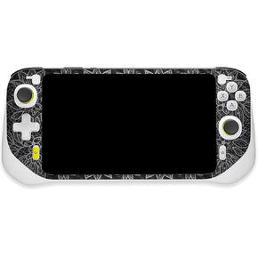 MightySkins Carbon Fiber Skin Compatible with Logitech G Cloud Gaming Handheld - Floral Lace | Protective, Durable Textured Carbon Fiber Finish | Easy to Apply | Made in The USA