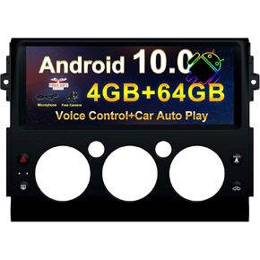12.3'' Android Car Radio Stereo for Toyota FJ Cruiser 2006-2021 Head Unit Video Audio Multimedia Player Built-in CarPlay/Android Auto 4+64GB Support Split Screen/Voice Control/BT/WiFi/GPS Navigation