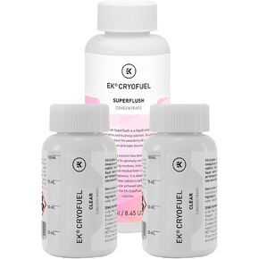 EKWB EK-CryoFuel Clear 200ml Concentrate PC Coolant and Superflush Concentrate Combo