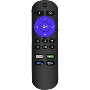 Remote Control Compatible with All Sharp Roku TV LC-40LB601U LC-50LB601U LC-24LB601U LC-43LB601U LC40LB601U LC50LB601U LC24LB601U with Netflix Sling Hulu Now Shortcuts Key