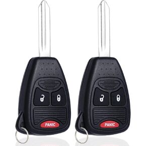 Key Fob Keyless Entry Remote Control Compatible with Dodge Charger Durango Magnum Nitro Ram 1500 2500 3500/Jeep Commander Compass Grand Cherokee Patriot Wrangler Replacement for OHT692427AA (3 Button)