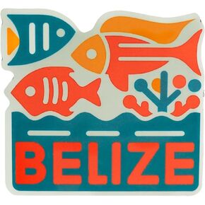 Belize Weatherproof Vinyl Sticker - Belize Souvenir Decal - Belize Sticker