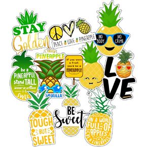 EXTRA LARGE Pineapple Stickers, Pineapple Gifts For Women, Men, Teen Girls - Pineapple Stuff For Teen Girls, Boys, Adults - Laptop Stickers, Decals For Mugs, Window Decal For Car, Water Bottles