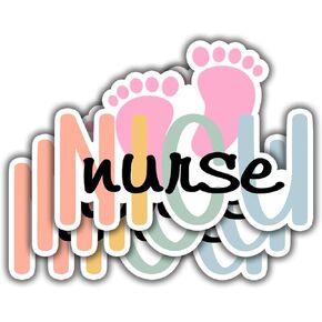 (3pcs) Nurse NICU Stickers Nursing Sticker Gifts Nurse Accessories Funny Nurse Stickers for Water Bottles, Medical Stickers Nurse Accessories for Work Nurses Day - 3x2.2"