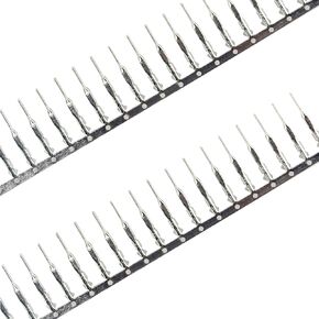 200pcs Male Pins Connector 2.54mm / 0.1inch Pin Crimp Terminal for Dupont Jumper Wire Cable