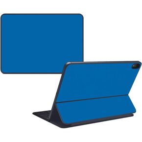 MightySkins Skin Compatible with Apple iPad Pro Smart Keyboard 11" (2018) - Solid Blue - Protective, Durable and Unique Vinyl Decal wrap Cover - Easy to Apply and Change Styles - Made in The USA