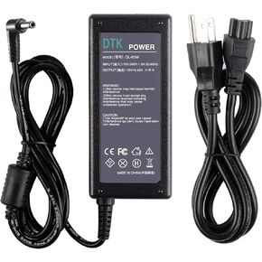 Dtk 19V 3.42A 65W AC Adapter for Asus Toshiba Laptop Computer Charger Notebook PC Power Cord Supply Source Plug Connector Size: 5.5 x 2.5mm（Not fit 4.0x1.35mm）